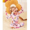 Bamboo Viscose Toddler Girls Kids Pajama Sets 6-7T Snug fit