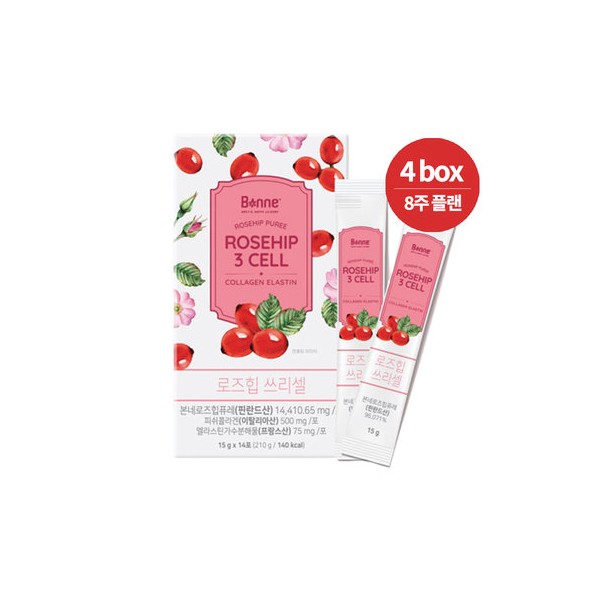 [Bonne] Rosehip Three Cell Elastin Collagen Stick 15g 14 packs
