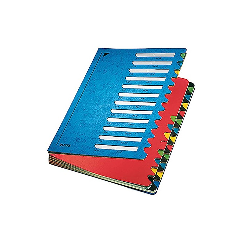 Leitz 59140035 Organiser File Color 1-24 24 Sections Cardboard Blue