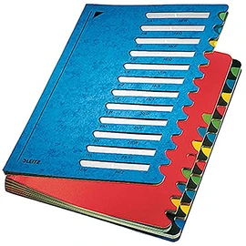 Leitz 59140035 Organiser File Color 1-24 24 Sections Cardboard Blue