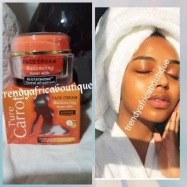 Tónico equilibrio de zanahoria pura con crema facial de glutación y zanahoria X 1 súper bueno👌