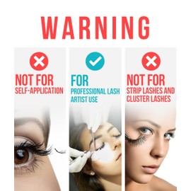 STACY LASH Crystal Clear Eyelash Extension Glue (0.17fl.oz/5ml)/1 Sec Drying Time/Retention – 8 Weeks/Transparent Adhesive/Professional Supplies