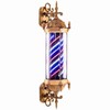 King Barber Pole w/ LED Light (Blue & Red &