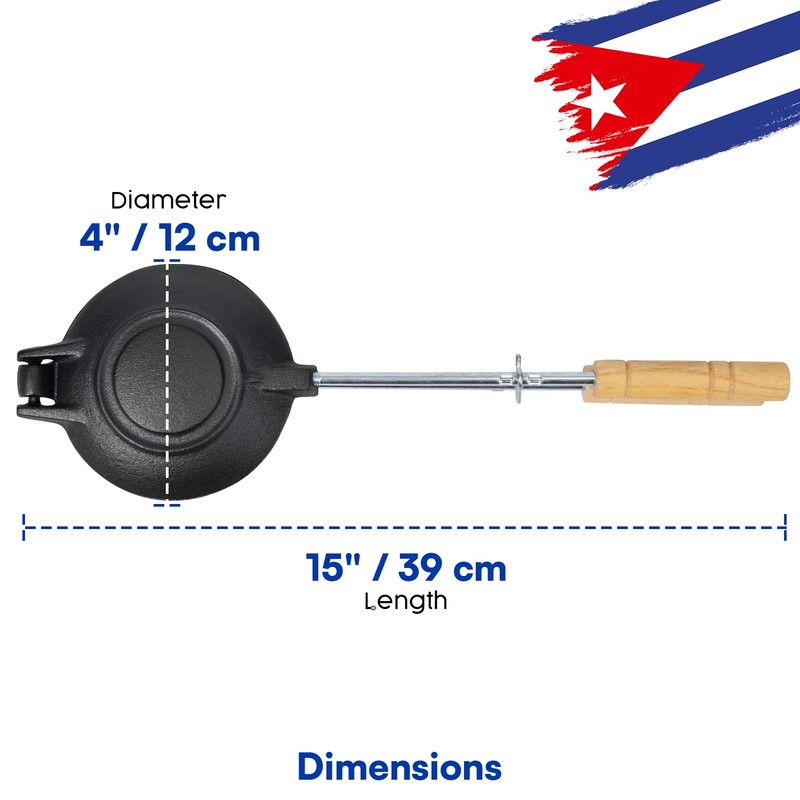 Disquera de Pan Cubano Redondo (1 Unit) – Cast Iron