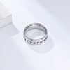 Aprila Men's Viking Rings Ring Stainless Steel Silver Runes Norse