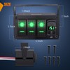 Nilight 3 Gang Rocker Switch Box 12V SPST ON Off