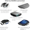 PKOUVOO VGA to HDMI Adapter 1080P@60Hz Converter with 3.5mm Audio