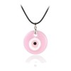 Caiyao Evil Eye Pendant Necklace Glass Leather Rope Chain Turkish
