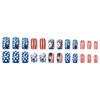 Independence Day Press on Nails Medium Square Fake Nails with