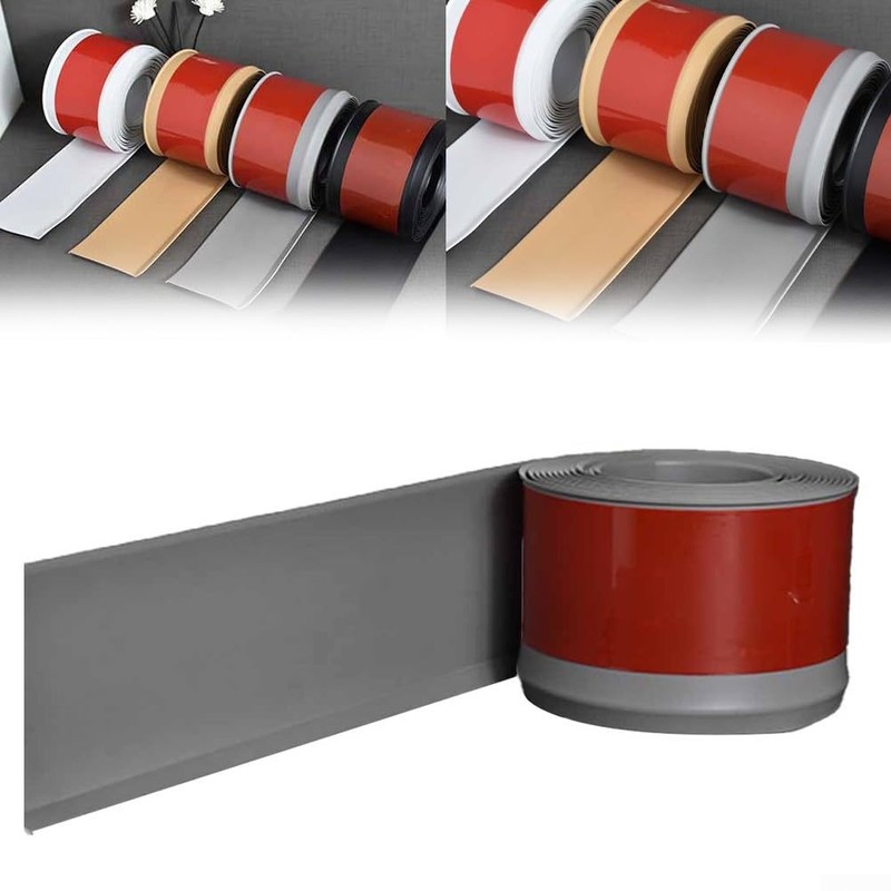 PVC Soft Skirting Board, 4 Meters Peel and Skirting Board