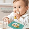 Silicone Suction Placemat with 4 Toy Tethers Dishwasher Safe Divided