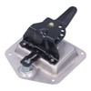 Trailer Door Latch T Handle with 2‑Key Stainless Steel Chrome