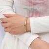 MILAKOO 14K Gold Plated Stainless Steel Bracelets Distance Love Rhinestone