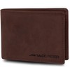 Marc Peter Bremen Men's Leather Wallet with RFID Protection, Genuine