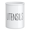 Barnyard Designs Ceramic Farmhouse Kitchen Utensil Holder for Countertop, Decorative