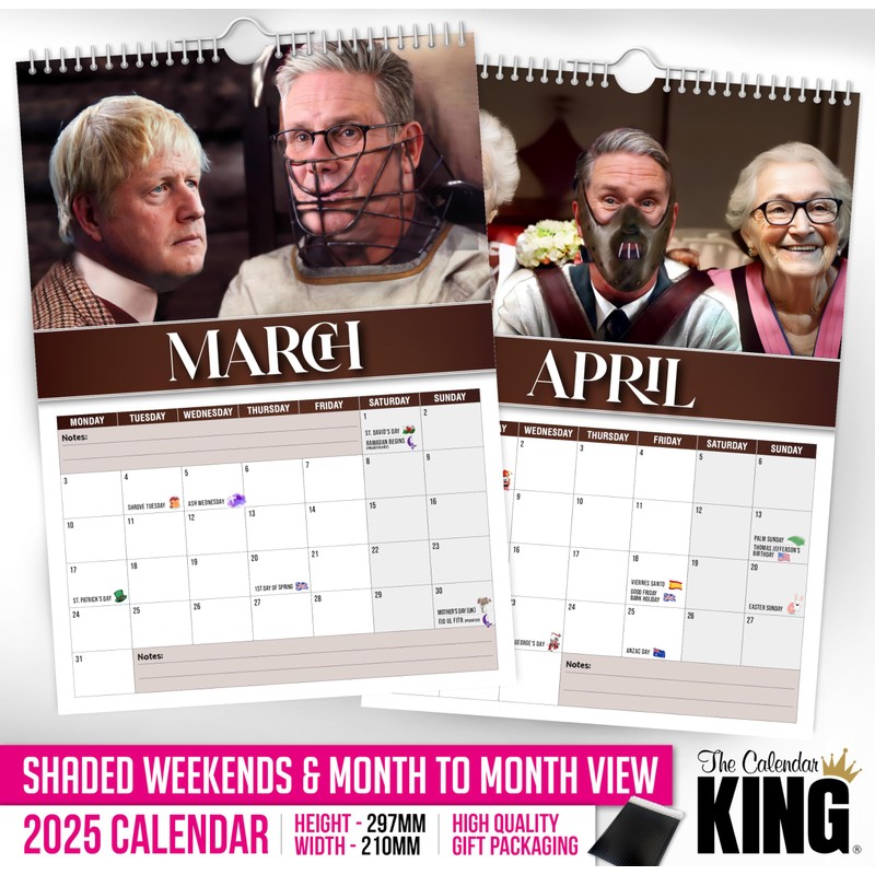 The Calendar King // Hannibal Starmer - 2025 Wall Calendar
