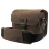 MegaGear MG1724 Pebble Genuine Leather Camera Case Bag for Instant