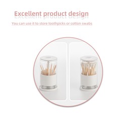 BLBM Push-type Pop-up Toothpick Box that Can be used to Store Toothpicks, Cotton swabs, and Dental floss