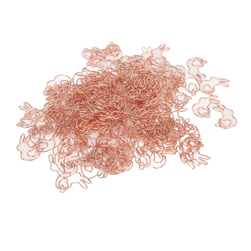 160Pcs Kids Paper Clips Bunny Style Smoothing Strong Metal Exquisite