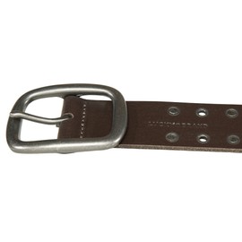 Lucky Brand Men Casual Leather Belt, Grommet and Stud-Brown, 44"