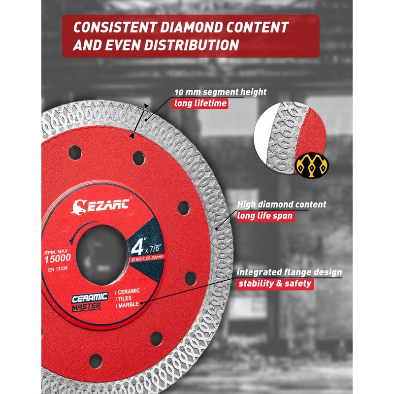 EZARC 4 inch Super Thin Diamond Blade, Diamond Saw Blades