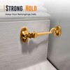 Pack 2 Brass Cabin Hook | 100mm Cabin Door Hook
