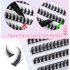 [Wholesale-Only 100 Pack] Geeneiya Spikes Manga Lash Clusters D Curvature