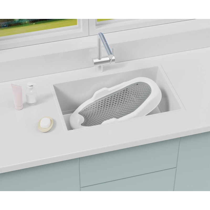 SRGAFIX Collapsible Baby Bathtub with Smart Temperature Display & Bath