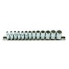 Laser 7590 Bi-Hex Standard Socket Set 1/4"D 13pc