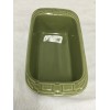Longaberger Pottery Sage Mini Loaf Bread Pan Dish Woven Traditions
