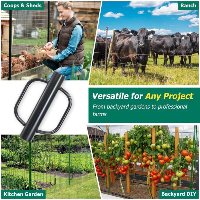 COCONUT T Post Driver, 12 LBS Fence Post Driver with