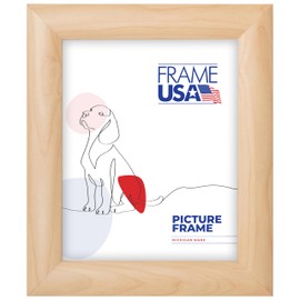 Frame USA 16x20 Picture Frame, Natural Maple, Corporate Rounded Series, Wall Hanging Frame with High Clarity Plexiglass