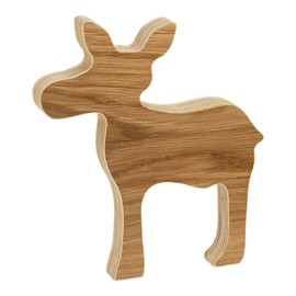 Wooden Elk - Oak - Wooden Decoration - Christmas Decoration (Elchin S)