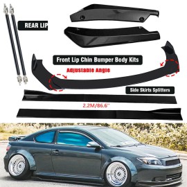 Unbranded For Scion TC 2005-2016 Front Bumper Spoiler Splitter Body Kit  86.6" Side F
