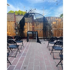 FuSenYuan Black Cheesecloth Table Runner 10FT 1Pack Rustic Boho Gauze Table Runner Cheese Cloth Table Runner 120 Inches Long for Wedding Bridal Shower Baby Shower Birthday Party