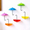 6pcs Umbrella Shaped Creative Key Hanger Rack Home Decorative Holder
