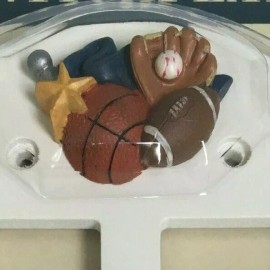 Figi Graphics Sports Switch Plate 2 Decora Double Rocker Football Soccer Balls Boys Room Decor