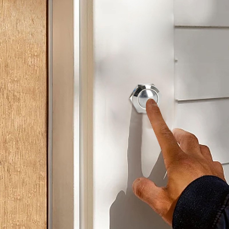 Door Chime Push Button - 4X Replacement Buttons Push Door