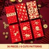 Licinwing Cute Cartoon Snake Red Envelopes 36Pcs Large Chinese New