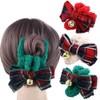 Leadigol Fluffy Plush Hair Claw Clips Christmas Bowknot Hair Clip,Women