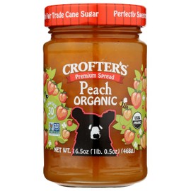 Crofters Peach Organic Premium Spread, 16.5 Oz