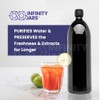Infinity Jars 1 Liter (34 fl oz) Round Ultraviolet Large