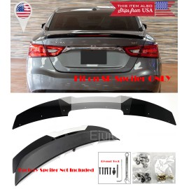 SDeelCase 2 Pcs G2 Decklid Gurney Flap Wickerbill Wing Fit 16-22 Nissan Maxima SR Spoiler