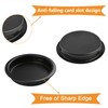 MOROBOR 4 Pack Closet Door Finger Pull, Steel Round Sliding