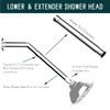 iFealClear Shower Arm Extension, Solid Brass Shower Head Extension Arm