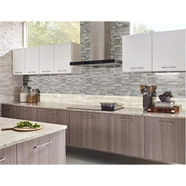 Savoy Interlocking 12 in. x 12 in. x 8 mm Glossy Glass Mesh-Mounted Mosaic Tile - 5 Pack Set - 5 Sheets (5 sqft)