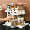 Melldrry Spice Rack, Extendable, Turntable Organiser, Cabinet Organiser, Kitchen, Rotating