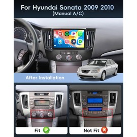 Hikity 2+64GB for Kia Soul 2014 2015 2016 2017 (Manual A/C) Android Car Stereo, 9 Inch Touchscreen Car Radio Wireless Carplay/Android Auto, GPS Navigation, WiFi, Bluetooth, FM, EQ+Backup Camera