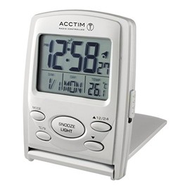 Acctim 71707 Vista MSF Radio Controlled Multi Function LCD Travel Alarm Clock