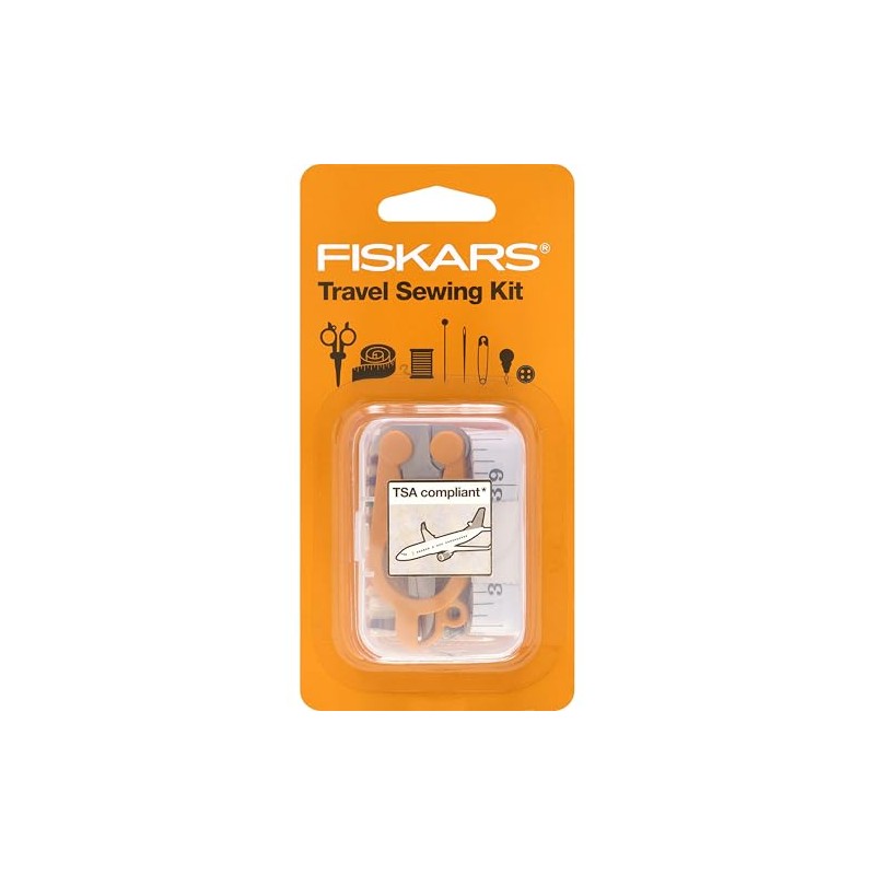 Fiskars - Kit de costura de viaje de 27 piezas